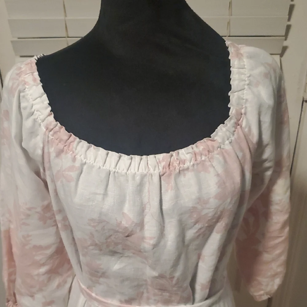 Saks Fifth Avenue Elegant Pink Floral Women's Dress - Picture 3 of 10